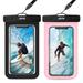 JOTO Waterproof Phone Pouch Universal Waterproof Case Dry Bag for iPhone 14 13 12 11 Pro Max Plus XS XR X 8 Galaxy S22 S21 S20 Pixel Up to 7.0 IPX8 Underwater Phone Protector -2 Pack Black/Pink