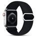 YuiYuKa Scrunchie Strap Compatible with Apple watch band 45mm 41mm 40mm 38mm 44mm 42mm 49mm Bohemia Elastic belt solo loop bracelet iWatch 1 2 3 4 5 SE 6 7 8 9 Ultra Band black