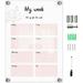 Wedding Decoration Magnetic Planner for Fridge Weekly Board Wall Memo Clear White Boards Whiteboard Acrylic Erasable Student