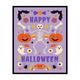 Poster Master Happy Halloween Poster - Skeleton Print - Holiday Art - All Hallows Day Art - Pumpkin Art - Gift for Men & Women - Fun Gothic Decor for Living Room or Bedroom - 8x10 UNFRAMED Wall Art