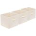 3 Pcs Wardrobe Clothes Boxes Toiletry Containers Nonwovens Storage Bins Case Sundries Desk Non-woven Fabric