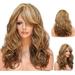 Pjtewawe Fashion Women Wig Brown Wig Ladies Wig Long Curly Wig Natural Hair Women s Heat Hair Blonde Long Curly Full Wig Brown5