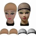 ZTTD 4 Pack Wig Caps Hair Mesh Wig Cap Hair Nets Wig Stretchable Elastic Hair Net 4Pcs Black+Beige