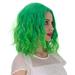 ZTTD Curly Synthetic Fashion Short Hair Wig Wig Green Women s Wigs Wig Green