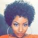 ZTTD African Short Curly Hair Women s Fashion European and American Puffy Black Small Curly Wig Set Black