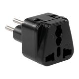 Embedded Conversion Plug 5-hole Adaptor Plug Plug to Universal Socket Travel Plug Adapter Black
