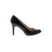 Max Studio Heels: Pumps Stilleto Minimalist Black Solid Shoes - Women's Size 8 1/2 - Round Toe