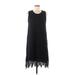 Neiman Marcus Casual Dress - Shift: Black Dresses - Women's Size Medium