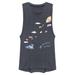 Women's Mad Engine Heather Navy Dr. Seuss So Many Places Racerback Tank Top