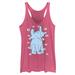 Women's Mad Engine Pink Dr. Seuss Peaceful Horton Racerback Tank Top