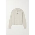 Brunello Cucinelli - Sequined Cable-knit Cotton-blend Sweater - Beige