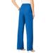 Plus Size Women's Wide-Leg Bend Over® Pant by Roaman's in Vivid Blue (Size 34 T)