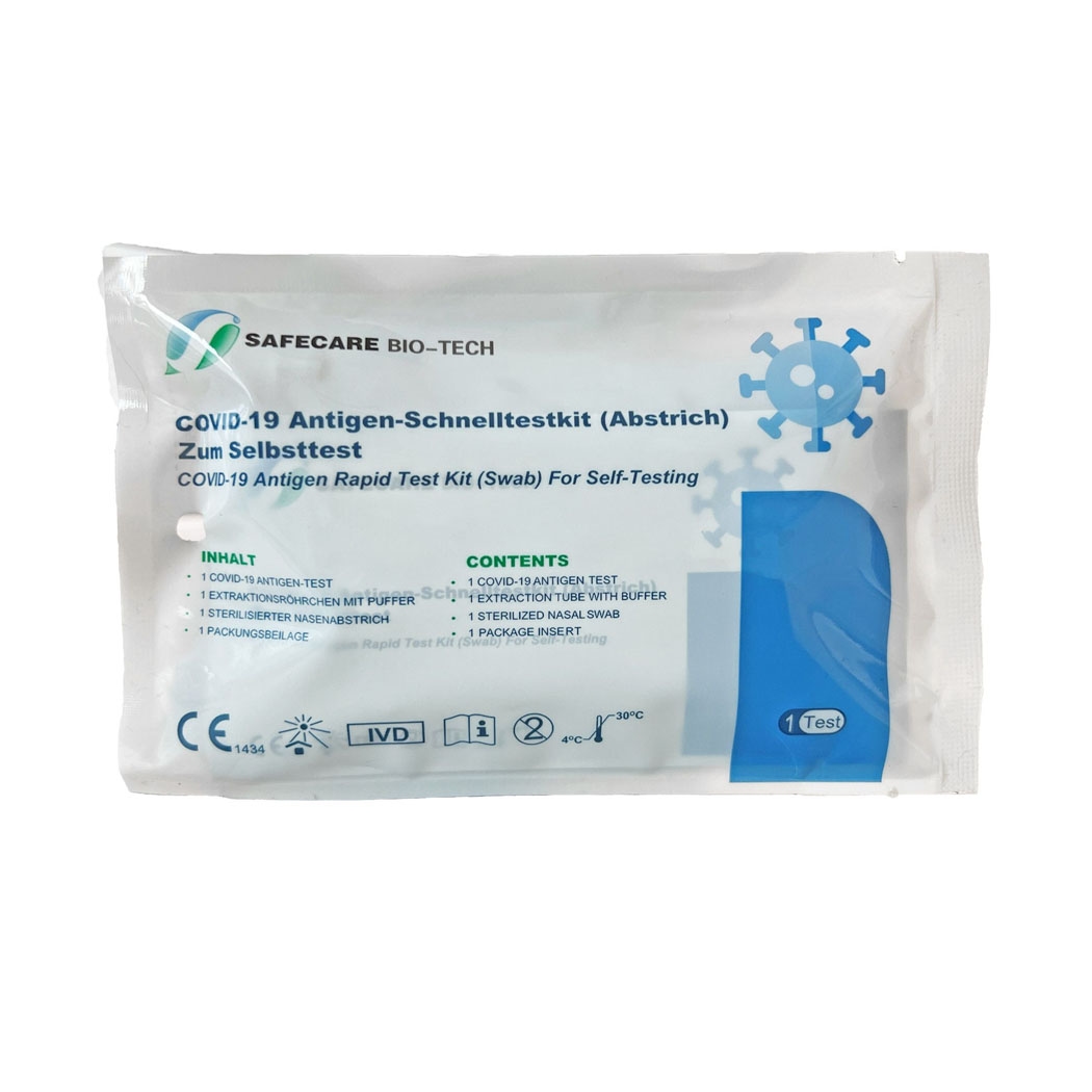 100x Safecare Bio-Tech Corona Schnelltest Nasal haltbar bis 11.2024 Image