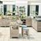 Westport Outdoor Kitchen in Weathered Teak - Corner Cabinet - Frontgate
