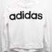 Adidas Shirts & Tops | - Adidas Sweetshirt White W/Black Large Logo Girls Size L/G (14) | Color: Black/White | Size: 14g