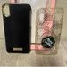 Kate Spade Accessories | Iphone Xr Cases: Black & Gold Kate Spade, Clear & Rose Gold Dot Merry Christmas | Color: Black/Gold | Size: Os