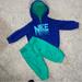 Nike Matching Sets | Nike Sweatsuit Matching Set, Infant Size 6-9 Months | Color: Blue/Green | Size: 6-9mb