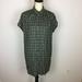 Madewell Dresses | Madewell Mini Tunic Shirt Dress Size S Womans Black & White Plaid Short Sleeve | Color: Black/White | Size: S