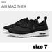 Nike Shoes | Nike Women's Air Max Thea Black & White Lace Up Leather Sneakers Size 7 | Color: Black/White | Size: 7