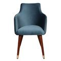 Carlton Contempo Bespoke Fred Fabric with Wooden Legs Dining Chair