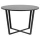 Alsey Marble Effect Top 4 Seater Round Dining Table - 110cm