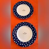Kate Spade New York Dining | Gorgeous, Nwt, Set Of 2, Kate Spade New York, Lenox Primrose Drive Cobalt Plates | Color: Blue/White | Size: 9” Accent Plate