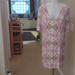 Free People Dresses | Free People Lined V Neck Pink Patterned Dress Size 6 | Color: Pink/White | Size: 6