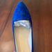 Nine West Shoes | Nine West Blue Swede Flats Size 8 Nwt | Color: Blue | Size: 8