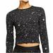 Nike Tops | 214. Nike Pro Warm Women’s Starry Night Cropped L/S Training Top Size Medium | Color: Black | Size: M