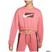 Nike Sweaters | Nike Women's Sportswear Icon Clash Oversized Fleece Crewneck Sweatshirt | Color: Pink/Red | Size: L