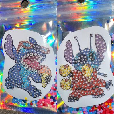 Disney Toys | Disney 5d Sticker Kit - Diy Craft - Lilo & Stitch - Diamond Art Painting | Color: Red | Size: Vinyl Sticker