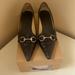 Gucci Shoes | Gucci Vintage Silver Horsebit Kitten Heel Shoes. | Color: Black | Size: 7.5