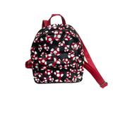 Disney Bags | Disney Parks Minnie Mouse Bows Mini Backpack Bag Black Red Faux Leather | Color: Black/Red | Size: Small