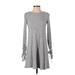 American Eagle Outfitters Casual Dress - Sweater Dress: Gray Marled Dresses - Women's Size X-Small