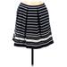 Max Studio Casual Skirt: Blue Stripes Bottoms - Women's Size Medium