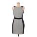 BCBGeneration Casual Dress - Sheath: Gray Jacquard Dresses - New - Women's Size Medium