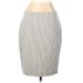 Ann Taylor Casual Skirt: Gray Jacquard Bottoms - Women's Size 12