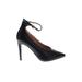 Express Heels: Pumps Stilleto Cocktail Party Black Solid Shoes - Women's Size 8 - Pointed Toe