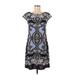 INC International Concepts Casual Dress: Blue Print Dresses - Women's Size Medium