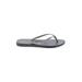 Havaianas Flip Flops: Gray Solid Shoes - Women's Size 37 - Open Toe