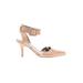 Sam Edelman Heels: Pumps Stiletto Cocktail Tan Print Shoes - Women's Size 5 - Almond Toe