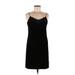 Aqua Casual Dress - Mini: Black Solid Dresses - Women's Size Medium