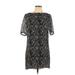 Club Monaco Casual Dress - Shift High Neck Short sleeves: Black Dresses - Women's Size 10