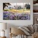 Design Art Calming Lavender Hues IV - Landscapes Canvas Art Print - 4 Panels Canvas in Brown/Green/Indigo | 28 H x 48 W x 1 D in | Wayfair