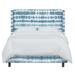 Joss & Main Tilly Bed Upholstered/Metal/Cotton in Blue/White | Queen | Wayfair 3E1BB234E7AE46DFB4F70A7986B88670