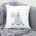 The Holiday Aisle® Jodine Throw Pillow Polyester/Polyfill blend in White | 18 H x 18 W x 1.25 D in | Wayfair C480E6B2BDF046CA868697A143EA433E