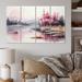 Millwood Pines Tranquil Forest Oasis II On Canvas 4 Pieces Print Canvas in Pink | 28 H x 48 W x 1 D in | Wayfair 6BD7F4AF603A4585BB1CDE11929CF493
