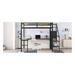 Harriet Bee Jamad Metal Storage Bed Metal in Black | 72 H x 57.5 W x 74 D in | Wayfair 0D0863A2AF7A427DB044147FF8DAE0F7