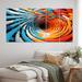 Wrought Studio™ Opt Art Chromatic Elixir IV - Modern Canvas Art Print - 5 Equal Panels Canvas | 28 H x 60 W x 1 D in | Wayfair