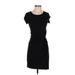 Ann Taylor LOFT Casual Dress - Sheath: Black Solid Dresses - Women's Size 2X-Small Petite